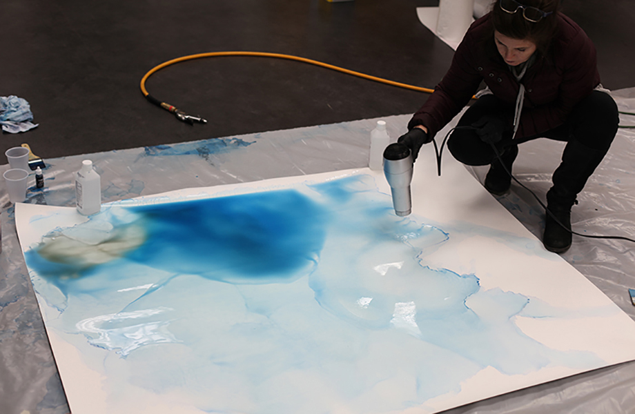 The artwork comes to life