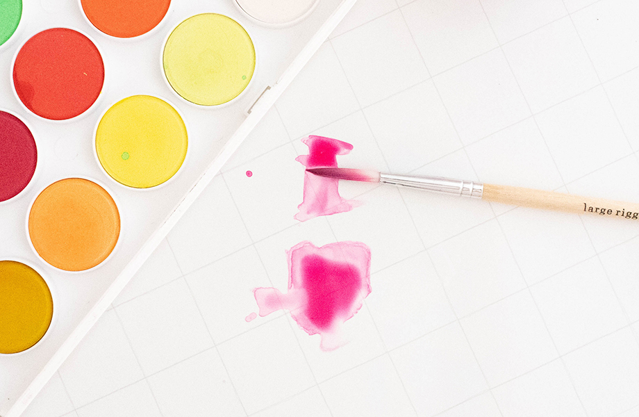 Paint drops on laminate counter top