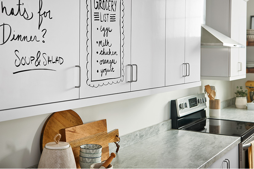 Dry erase kitchen cabinet doors 949 White Writable Surfaces